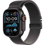 Apple Watch Ultra 2 GPS + Cellular - 49mm - Θήκη από μαύρο τιτάνιο - Λουράκι Milanese Loop από μαύρο τιτάνιο - L (CDWATU2CEL49BLMIL-el)