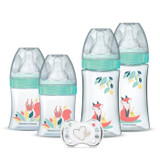 DODIE Σετ με 4 μπιμπερό γέννησης Round Anti-Colic Teat (2x150mL και 2x270mL), + μια πιπίλα γέννησης (CDDOD3700763511603-el)