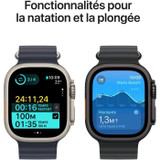 Apple Watch Ultra 2 GPS + Cellular - 49mm - Θήκη από φυσικό τιτάνιο - Λουράκι Alpine Loop Tan - Μεγάλο (CDWATU2CEL49NATAL-el)