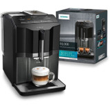 Αυτόματη μηχανή espresso SIEMENS EQ.300 TI355209RW - Σκούρο ανοξείδωτο ατσάλι και γυαλιστερό μαύρο - 1300 W - 15 μπάρες - 5 ροφήματα (CDSIE4242003848920-el)