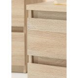 Chelsea 3 συρταριέρα - χρώμα Chene - L 77.2 x D 42 x H 79.9 cm (CDCHELSEA3TCHENE-el)
