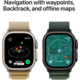 Apple Watch Ultra 2 GPS + Cellular - 49mm - Μαύρη θήκη τιτανίου - Μαύρο λουράκι Trail Loop - S/M (CDWATU2CEL49BLBTSM-el)