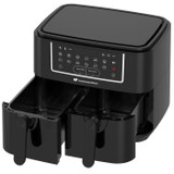 CONTINENTAL EDISON Φριτέζα Αέρος (Air Fryer) χωρίς λάδι - RFRSH24002CB - 9 L - Διπλοί δίσκοι - 2400W - Μαύρο (CDCERFRSH24002CB-el)