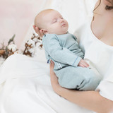 OrganicEra Organic Baby L/S Tshirt, Aqua 0-3M (ORD8684166163711-el)