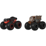 Hot Wheels - Σετ 2 οχημάτων Monster Truck Double Demolition - Μικρά αυτοκίνητα - 3 ετών και άνω (CDMATFYJ64-el)