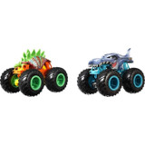 Hot Wheels - Σετ 2 οχημάτων Monster Truck Double Demolition - Μικρά αυτοκίνητα - 3 ετών και άνω (CDMATFYJ64-el)