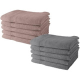 Σετ 10 πετσετών TODAY 50x90 cm 100% βαμβάκι - 5 Sand Rose + 5 γκρι (CDTOD3574641225636-el)