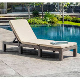 Καρέκλα Keter Long με μαξιλάρι Daytona Cappuccino 441308 (CDDAYTONADELUXCAP-el)