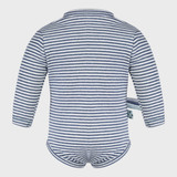 OrganicEra Βιολογικό βρεφικό κορμάκι L/S, ριγέ Indigo 0-3M (ORD8684166163322-el)