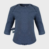 OrganicEra Organic Baby L/S Bodysuit, Indigo 0-3M (ORD8684166163070-el)