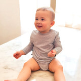OrganicEra Organic Baby L/S T-shirt Body, Γκρι 0-3M (ORD8684166162301-el)