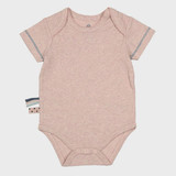 OrganicEra Organic Baby S/S Bodysuit, Rose 0-3M (ORD8684166164916-el)