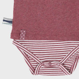 OrganicEra Organic Baby S/S T-shirt Body, Μπορντώ 0-3M (ORD8684166165579-el)