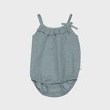 OrganicEra Βιολογική μωρό κάνναβης Frilled Bodysuit, Μπλε 0-3M (ORD2343556128551-el)