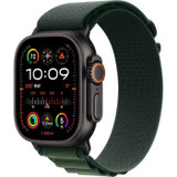 Apple Watch Ultra 2 GPS + Cellular - 49mm - Black Titanium case - Dark Green Alpine Loop strap - Large (CDWATU2CEL49BLDGL)