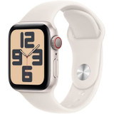 Apple Watch SE GPS + Cellular - 40mm - Starlight Aluminum Case - Starlight Sport Band - S/M (CDWATSECEL40STASM)