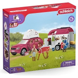 Schleich - Μεγάλο ιππικό ταξίδι με αυτοκίνητο και ρυμουλκούμενο - 42535 - Horse club range (CDSCH342535-el)