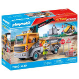 PLAYMOBIL 71750 Φορτηγό γερανού, εργάτης και αξεσουάρ (CDPL71750-el)