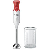 BOSCH Μπλέντερ χειρός - 450 Watt - Μπλέντερ χειρός από ανοξείδωτο ατσάλι - 4 κοφτερές λεπίδες - 2 ταχύτητες - Δοχείο με διαβάθμιση 600 ml - λευκό / κόκκινο (CDBOS4242002678139-el)