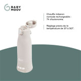 Moov & Feed φορητός θερμαντήρας μπιμπερό - BABYMOOV - 340ml - ορυκτό μπεζ - Ρύθμιση θερμοκρασίας - Διατηρεί ζεστό (CDBBM3661276184398-el)