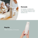Moov & Feed φορητός θερμαντήρας μπιμπερό - BABYMOOV - 340ml - ορυκτό μπεζ - Ρύθμιση θερμοκρασίας - Διατηρεί ζεστό (CDBBM3661276184398-el)