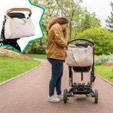 Badabulle Pocketstyle Diaper Bag - Στρώμα αλλαγής, Μονωμένο κάλυμμα, Θήκη, Συμπεριλαμβάνονται κλιπς για καροτσάκι, Κρέμα (CDBAD3661276189690-el)