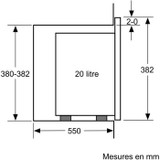 Εντοιχιζόμενος φούρνος μικροκυμάτων - BOSCH SER4 - BFL523MW1F - Λευκό - 59,4 x 31,7 x 38,2 cm (CDBOS4242005476862-el)