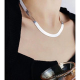 Unisex αλυσίδα ψαροκόκαλο - πλάτος 7mm (ORD04A000024G-el)