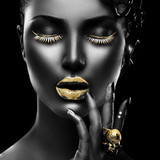Gold leaf picture - Leo 50x50cm (ORDQ18474)