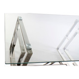 Dining Table DKD Home Decor Crystal Steel (180 x 90 x 75 cm) (BIGS3023073)