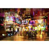 Leinwandbild - Downtown at night 90x60 cm (ORDQ22765)
