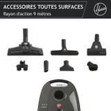 Ηλεκτρική σκούπα - HOOVER Telios Extra TXL20PET - 700 W - 3.5 L - 69 dBA - ιδανική για κατοικίδια (CDHOO8059019049458-el)