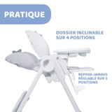 CHICCO - Καρέκλα Polly 2 Start Dots High Chair (CDCHI79205390000-el)