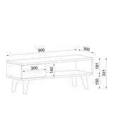 Έπιπλο Τηλεόρασης ArteLibre TELENDOS Καρυδί Μοριοσανίδα/Μελαμίνη 90x30x33cm (AR14410199-el) Έπιπλο Τηλεόρασης ArteLibre TELENDOS Καρυδί Μοριοσανίδα/Μελαμίνη 90x30x33cm (AR14410199-el)