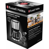 Russell HOBBS 24210-56 CAFETIERE filter 625ml compact home, fast coffee in 7 minutes, spoon pod, warm support - brushed stainless steel (CDRUS4008496984091)