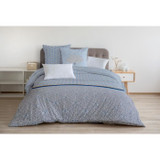 HOME LINGE PASSION Luxor σετ παπλωματοθήκη - 1 παπλωματοθήκη 220 x 240 cm + 2 μαξιλαροθήκες 65 x 65 cm - Μπλε και λευκό (CDHOM3701393701679-el)