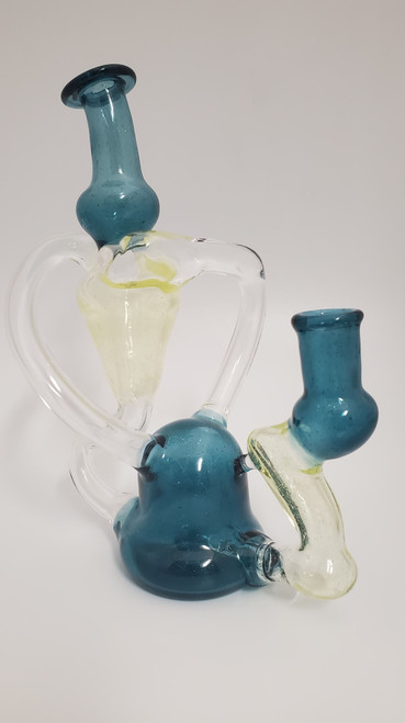 Double Uptake Recycler w/ UV (JF Glass - Blue)