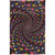 Mushroom Spiral 60x90 Glow Tapestry