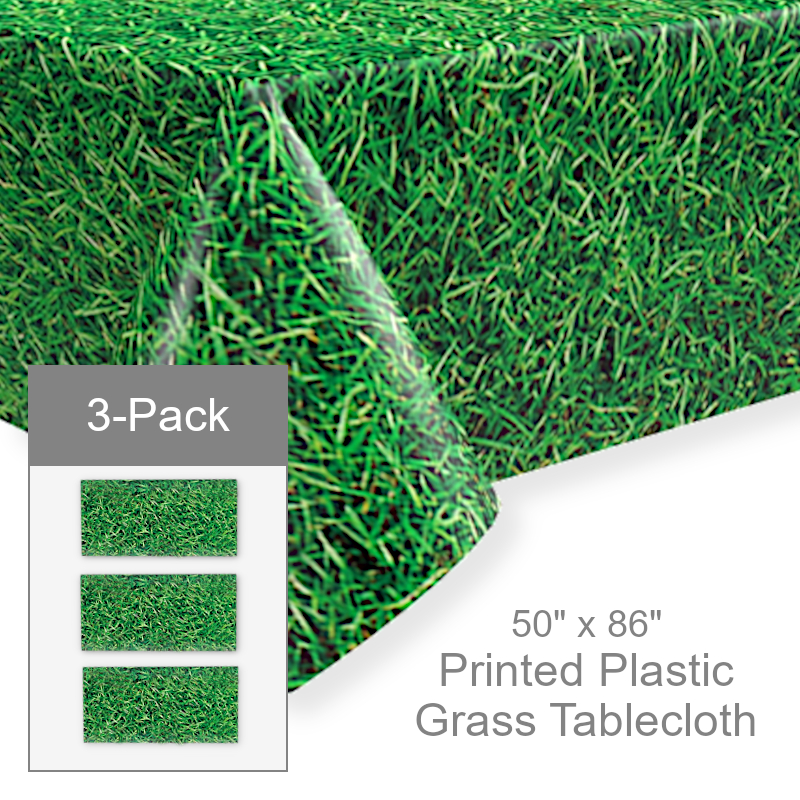 Printed Fake Grass Tablecloth | Party Supplies