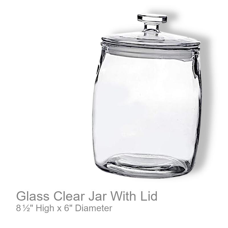 Glass Apothecary Jar With Lid | Office Candy Jar