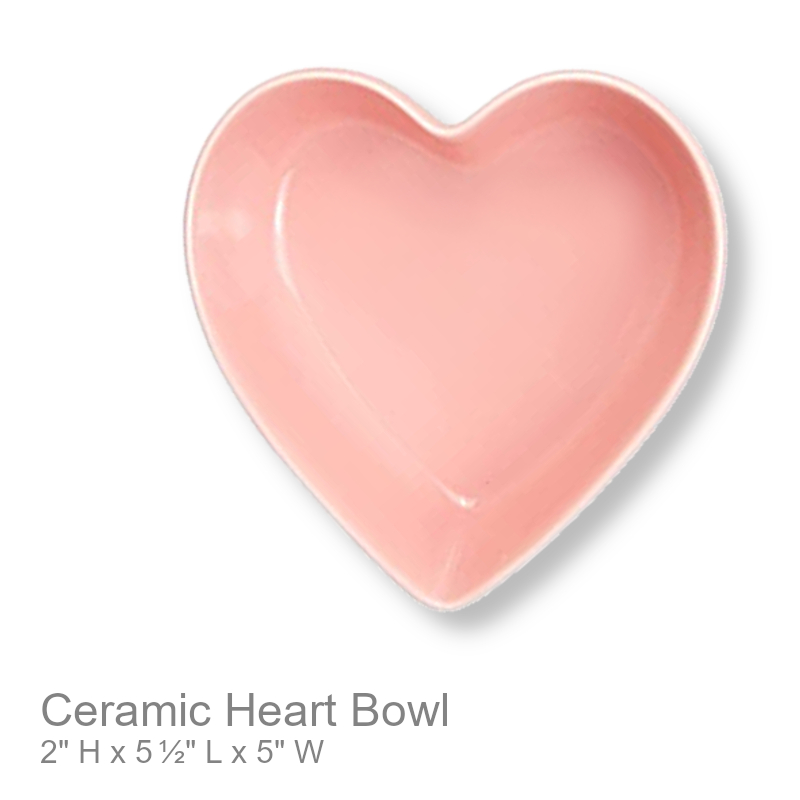 Heart Shaped Ceramic Bowl | Office Candy Dish