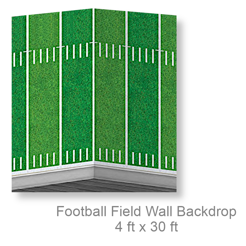 Football Themed Backdrop | Party Decorations