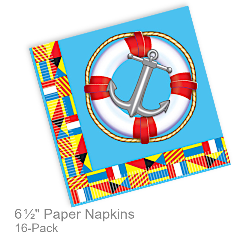 Nautical Flags Paper Lunch Napkins | Party Napkins