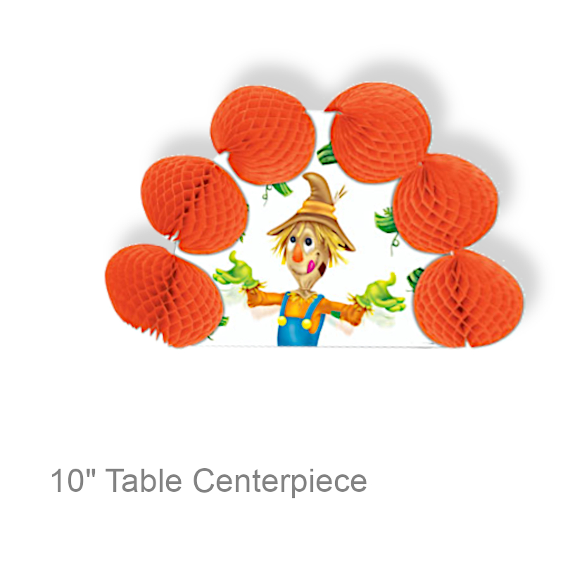 Scarecrow & Pumpkins Centerpiece | Party Decorations