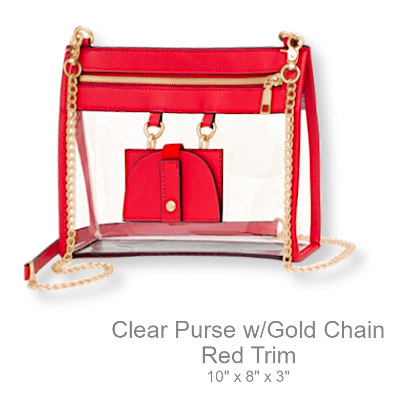 Shop Now Clear Purse With Gold Chain Strap | Womens Purses