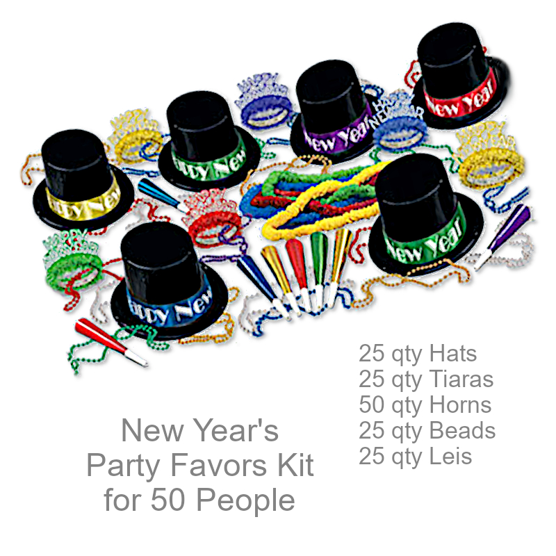 New Years Party Kit for 50 People | New Year's