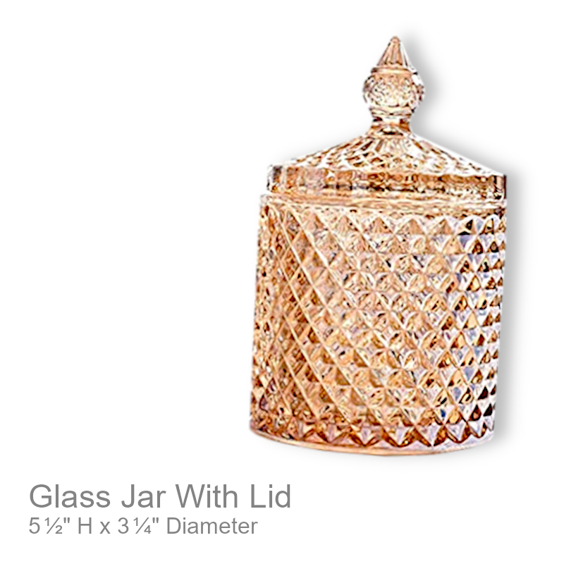 Glass Jar With Lid | Office Candy Jar