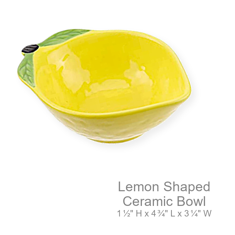 Ceramic Lemon Shaped Bowl | Office Candy Bowl