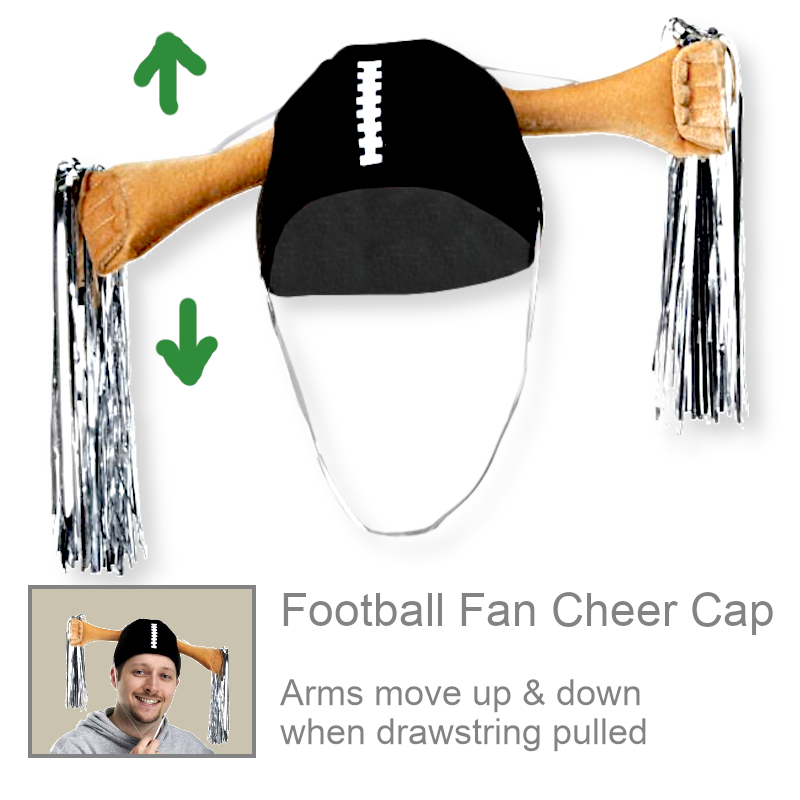 Funny Football Cheer Themed Cap | Party Favors