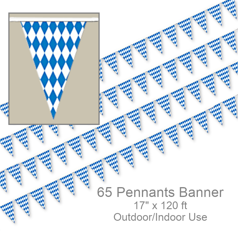 Outdoor 65 Pennants Oktoberfest Banner | Party Decor